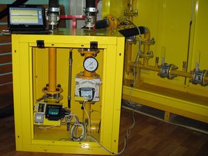 Technical conditions test unit for gas metering points